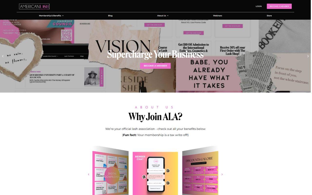 American Lash Association website